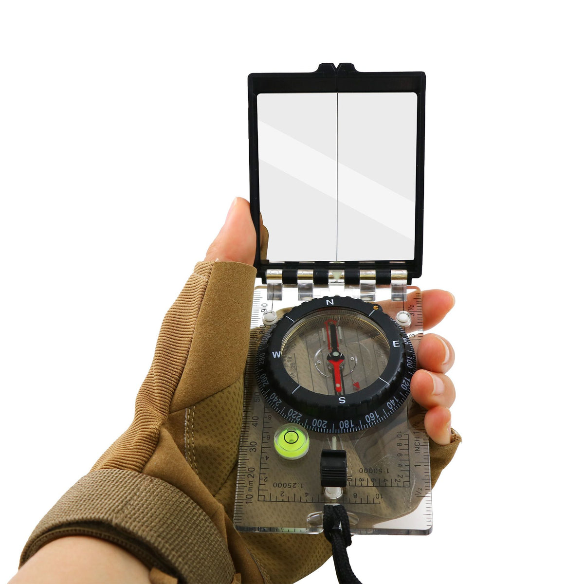 Lightweight orienteering compass for hiking and outdoor navigation, designed for kids' outdoor play by Everything Baby.