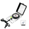 Lightweight orienteering compass for hiking and outdoor navigation, with durable baseplate and professional-grade features for survival.