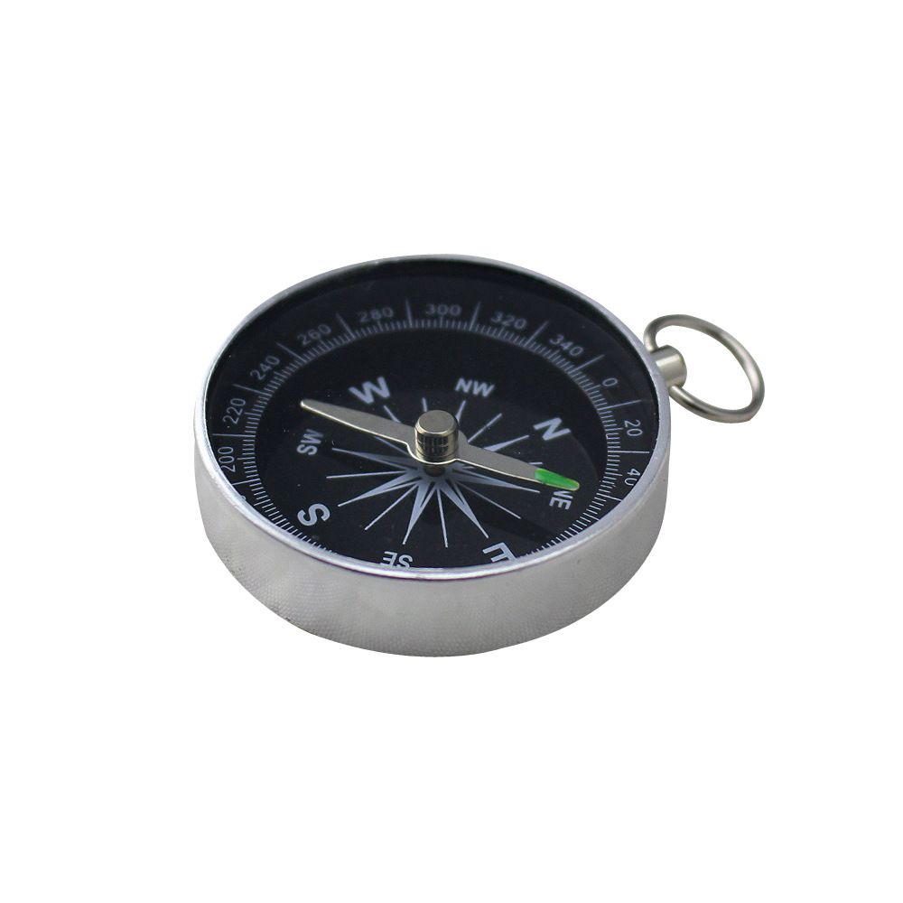 Baby and kids' pocket compass by Everything Baby for outdoor play, camping, hiking, with key ring for boys and kids.