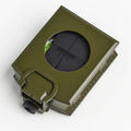 Impact-resistant waterproof military compass with inclinometer for hiking and camping, designed for outdoor navigation.