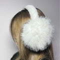 Girls winter faux fur ear muffs, adjustable fuzzy ear warmers for outdoor warmth and comfort in stylish winter headbands.