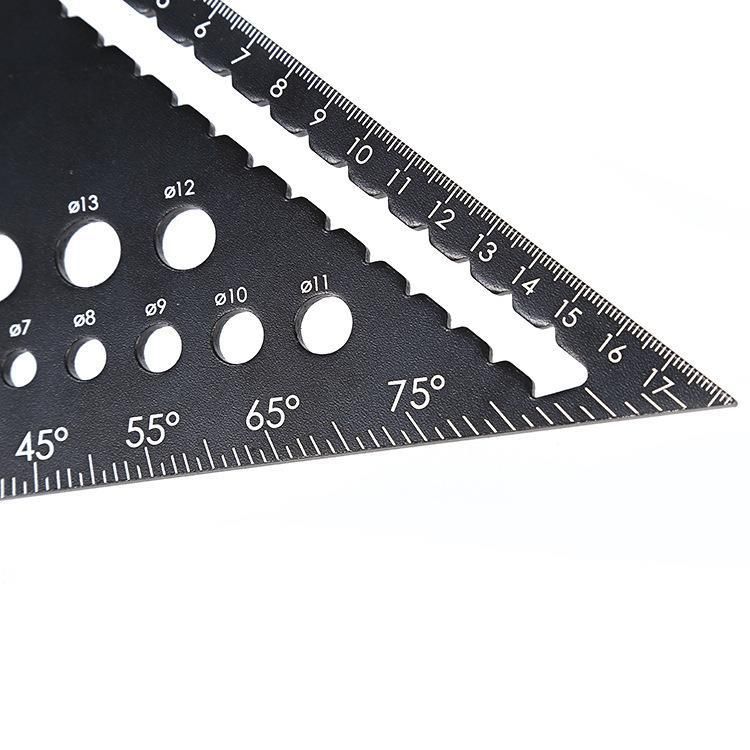 7-inch aluminum alloy carpenter square and slide ruler set for woodworking, versatile and precise tool for carpenters and DIYers.