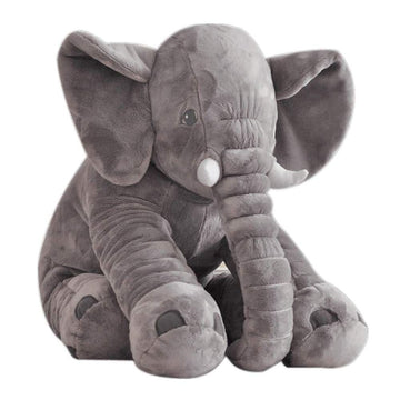 Stuffed Elephant Animal Plush Toy Gray Animal Stuffed Plushies Super Soft Cute Cuddly Pillow Cushion Stuff Dolls Birthday Gifts