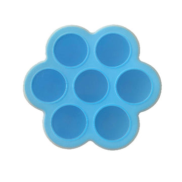 7 Holes Ice Mold with Lid, Silicone Mold with Clear Lid Heat Resistant Baking Mold Bakeware for Home-4pcs