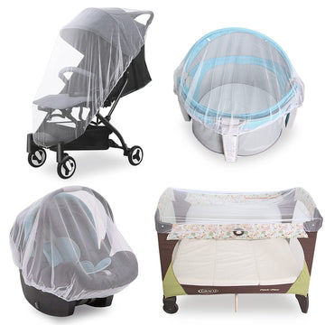 Net for Stroller, Reusable Bug Net for Stroller, Bassinets, Cradles, Playards,  Portable & Durable Baby Insect Netting