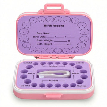Tooth Holders for Kids Keepsake, Baby Teeth Keepsake Box, Tooth Saver, Tooth Container for Lost Teeth, Teeth Storage Holder(Pink)