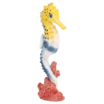 Plastic seahorse toy ornament for kids, realistic sea animal model for pretend play and home decoration by Everything Baby.