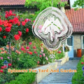 Large metal angel wind spinner for yard and garden, outdoor 3D hanging garden decor by Everything Baby, colorful and decorative.
