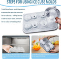 Silicone 3D cat-shaped ice cube mold for bourbon and gin, reusable fun ice molds for bartending and novelty ice cubes.