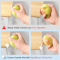 Set of four cartoon baby proof corner protectors for tables, desktops, and furniture edges, designed for safety and child-proofing.