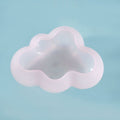 3D cloud shape silicone mold for chocolates, mousse, and crafts, designed for kids' pretend play and creative projects.