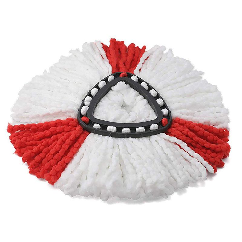 Microfiber triangle spin mop refill head for deep cleaning, washable replacement for spin mop, suitable for baby and kids grooming.