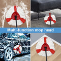 Microfiber triangle spin mop head refill for deep cleaning, washable replacement for spin mops, ideal for household cleaning.