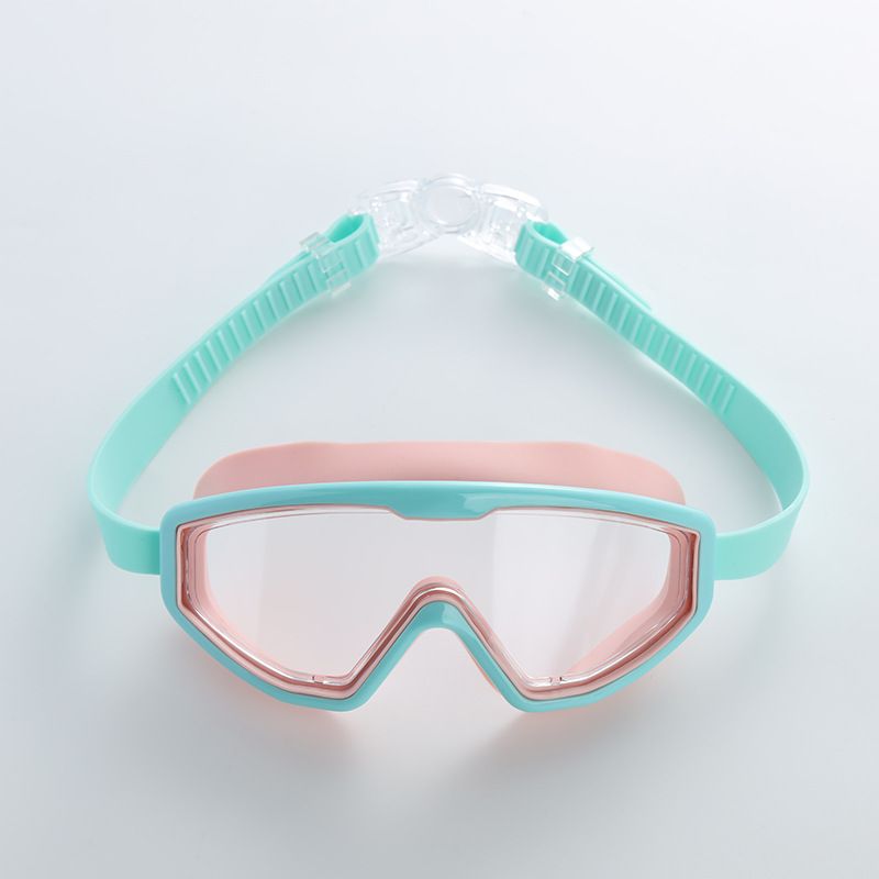 Clear swim goggles for kids and toddlers, anti-fog, no leak design, suitable for boys and girls for pool and beach swimming.