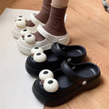 Pair of cute 3D big eyes shoe charms for girls and women, decorative accessories for sandals, from Everything Baby.