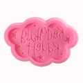 Happy Birthday silicone cake mold for cake decoration and fondant, featuring English alphabet letters for baking and DIY craft projects.