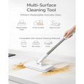 Mini mop from Everything Baby with a long handle and reusable cloth, ideal for small spaces and multi-surface cleaning.