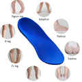 Kids orthotic insoles for flat feet, arch support, and foot correction in sport shoes, suitable for boys' size 36-39, 25cm.