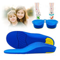 Kids orthotic insoles for flat feet, arch support, suitable for sport shoes, designed for boys' shoes size 36-39, 25cm.