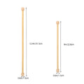 Set of 8 beige wooden banner rods for wall hangings, tapestries, DIY crafts, and macrame projects by Everything Baby.