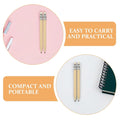 Set of 30 beige wooden golf pencils for office and school, compact and stylish, from Everything Baby.