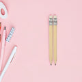 Set of 30 beige wooden golf pencils for office and school, compact and lightweight, from Everything Baby.