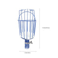 Blue lightweight fruit harvester tool for picking peaches, outdoor gardening equipment designed for easy fruit collection.