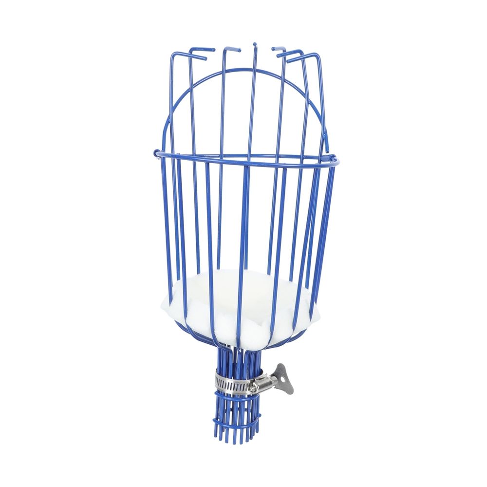 Blue fruit harvester tool for picking peaches, lightweight outdoor gardening equipment for kids' outdoor play by Everything Baby.