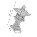 Grey Stone Pavilion Statue by Everything Baby, realistic garden decor for entryways and outdoor play areas.
