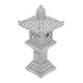 Grey Stone Pavilion Statue with realistic craftsmanship, suitable for garden or entryway decor, part of outdoor play equipment.