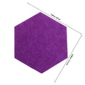 Set of 10 anti-wear felt hexagon tiles for kids' building toys, ideal for home decoration and creative play.