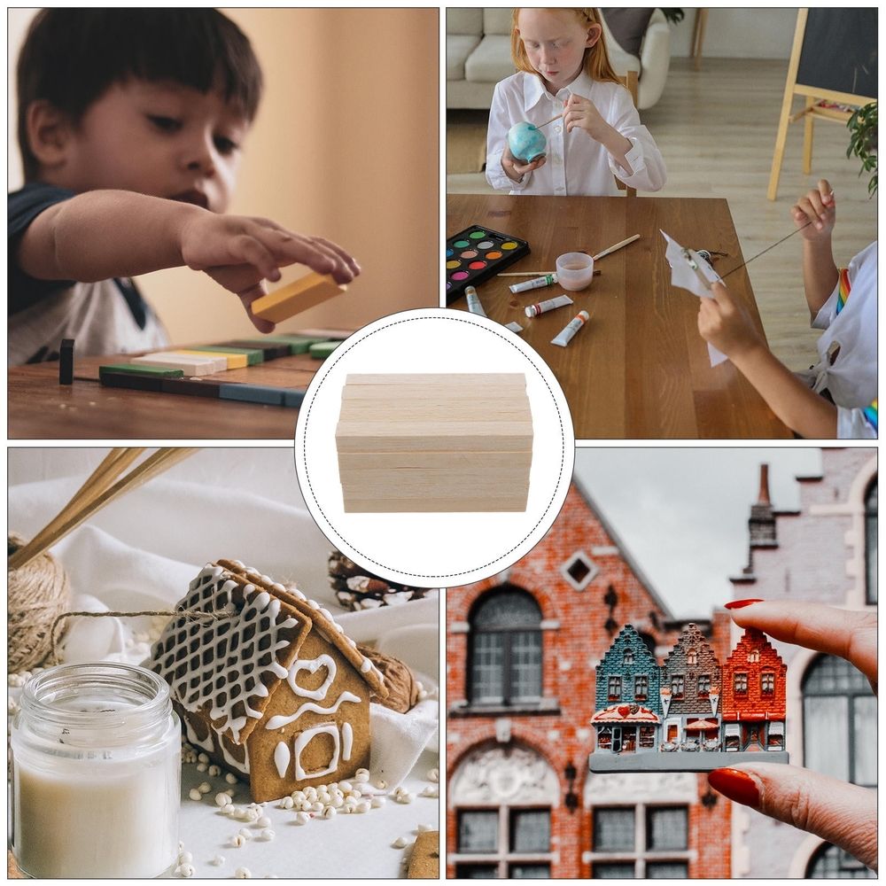 Set of 25 wooden craft rods for kids' building toys, suitable for DIY projects and creative play by Everything Baby.