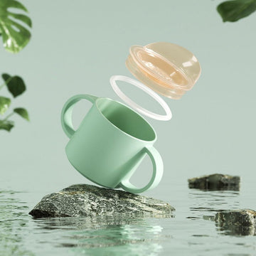 Baby drinking cup from Everything Baby, made of safe PP plastic, designed for kids to drink water comfortably.