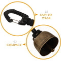 Colorful iron bear-shaped bell for outdoor play, designed for kids and babies, durable and suitable for outdoor activities.