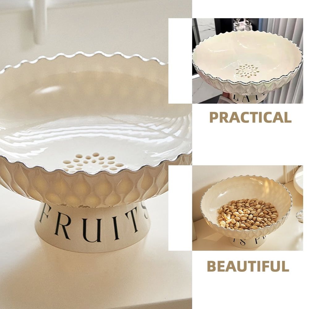 Luxury multi-color fruit tray with smooth lines and detachable base, ideal for baby and kids nursing and feeding.