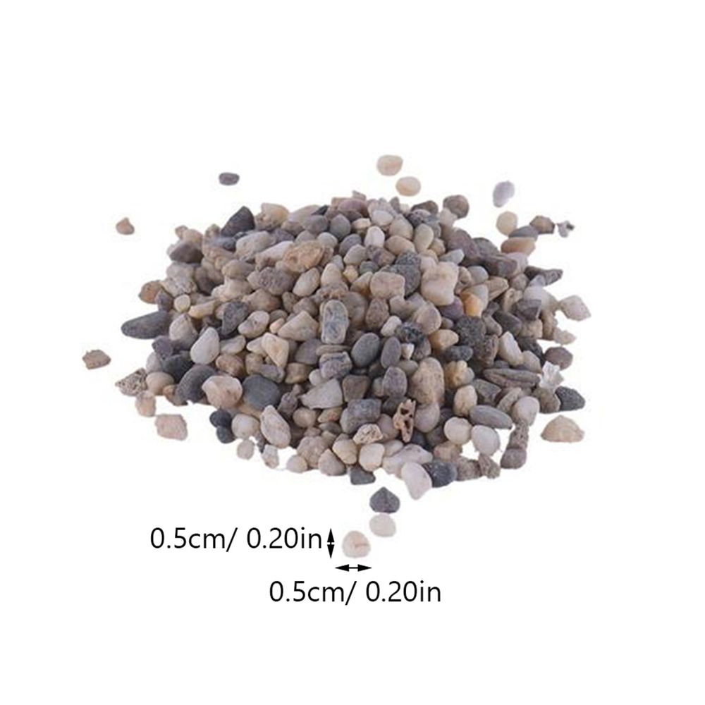 Assorted natural sand stone pebbles for aquarium and Microscape decoration, featuring various shapes and sizes.