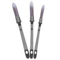 Three-piece grey trim paint brush set with precision tips for chalk painting, detail work, and craft projects by Everything Baby.
