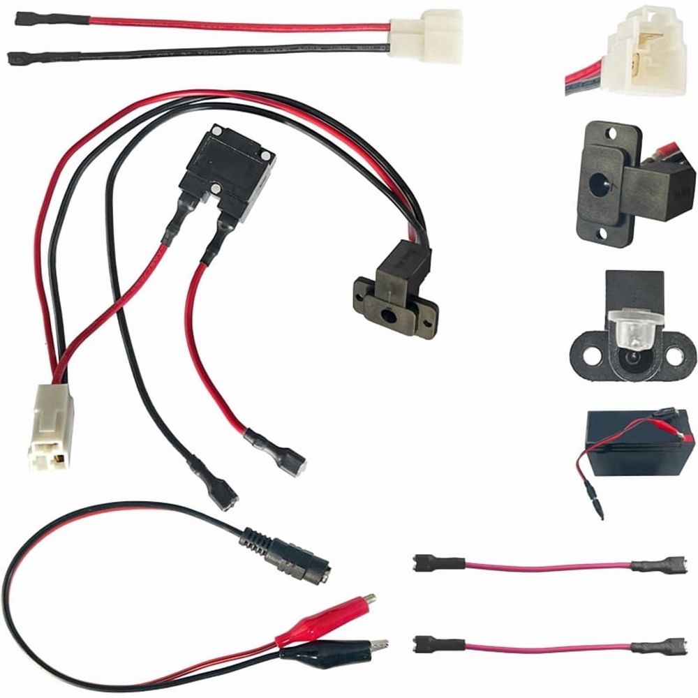 Circular 6V 12V 24V charger charging port for children's ride-on cars and electric toy vehicles by Everything Baby.
