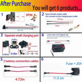 Circular 6V 12V 24V charger port for children's ride-on cars and electric toys, compatible with Kids Electric Wheel Vehicles.