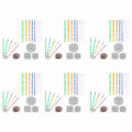 Set of 96 mandala dotting tools for painting rocks, clay sculpting, and art projects with stylus ball tips for detailed design work.