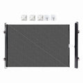 Retractable pet gate for dogs and cats, portable screen door with reinforced strip, measures 15.7x49.2 inches, by Everything Baby.