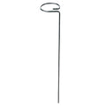 10-pack metal garden stakes with spiral and straight designs, 15.7-inch green coated support poles for tomatoes and garden flowers