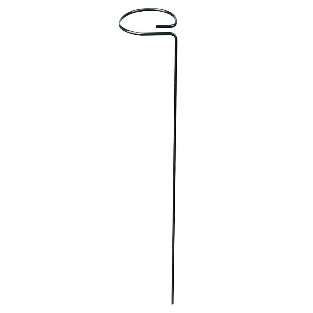 10-pack metal garden stakes with spiral and straight designs, 15.7-inch green coated support poles for tomatoes and garden flowers