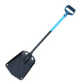 Aluminum alloy folding snow shovel with long handle, off-road car trunk shovel for outdoor camping, extended to 37 inches.
