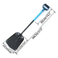 Aluminum alloy folding snow shovel with long handle, outdoor camping off-road car trunk shovel, extended 37 inches, from Everything Baby