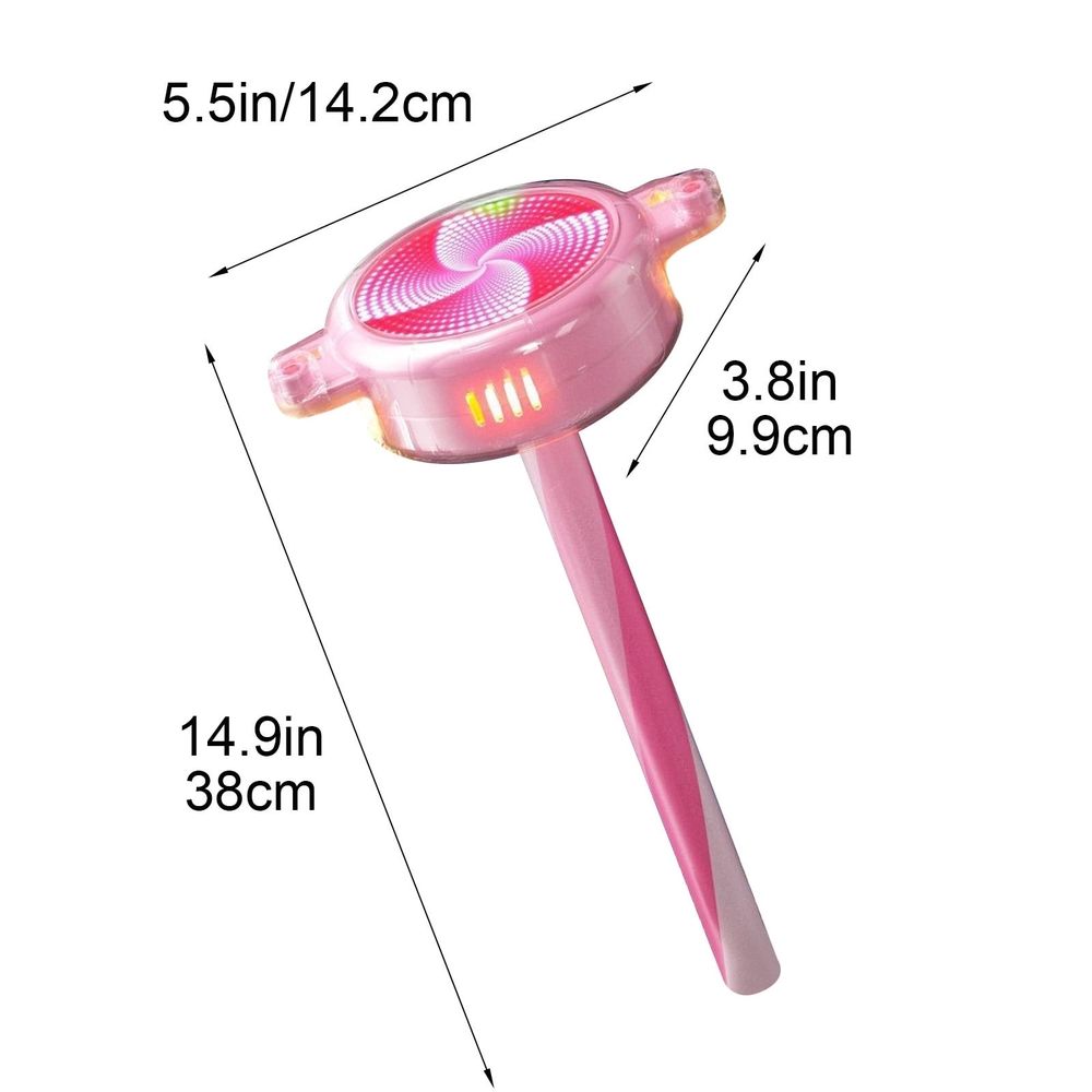 Everything Baby rechargeable LED sparkler spinner toy with rotating, flameless LED lights for kids and adults' celebration and party fun.