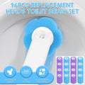 Set of 96 purple and blue toilet bowl wand refills for household cleaning, practical and odor-free, from Everything Baby.