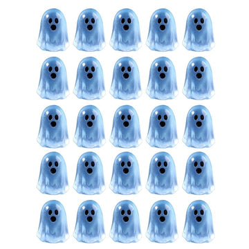 15pcs Halloween Mini Ghosts Figures Luminous Small Little Resin Ghost Figurines Glow in The Dark Tiny Statue for Halloween Party Favors Dollhouse Decorations Toys Desktop Ornaments
