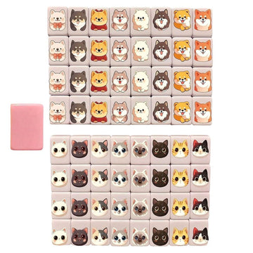 Mahjong Tile Game Set, Portable Travel Board Games for Adults & Family Gift, Classic Strategic Entertainment for Home Party & Gatherings