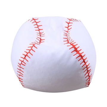 Baseball Shaped Storage Bean Bag for Kids, Polyester Toy Organizer, 1 Piece